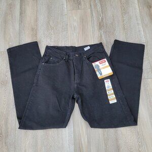 Wrangler Five Star Men’s Black Jeans 32x34 Relaxed Fit Flex Denim NWT